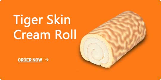 Tiger skin cream roll